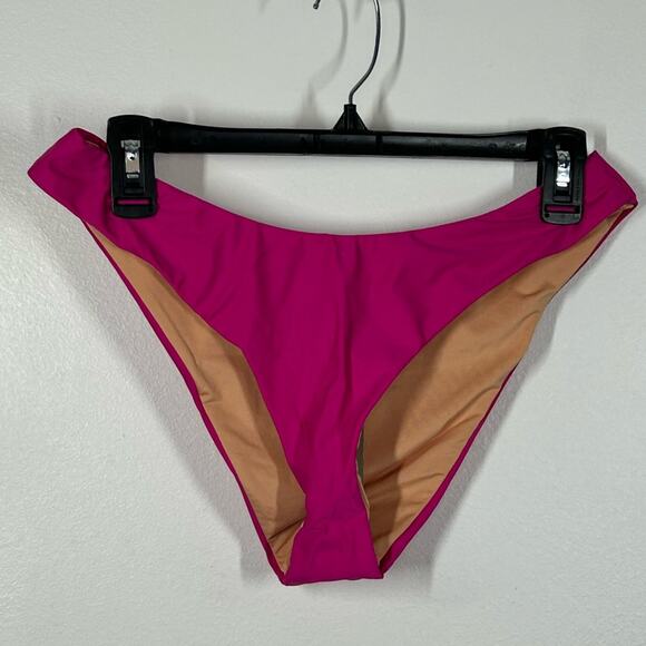 J.Crew Mid-Rise High Cut Leg Cheeky Bikini Swim Bottom Radiant Fuchsia BC125 NWT - Picture 4 of 10